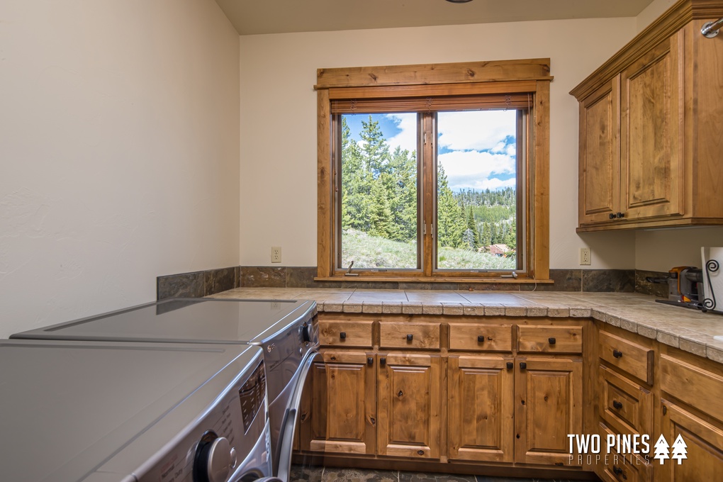 Laundry Room with Folding Counter
