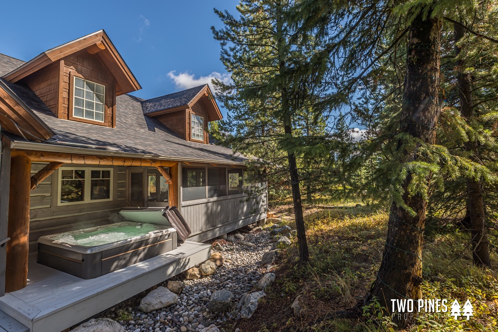 Covered Deck with Private Hot Tub