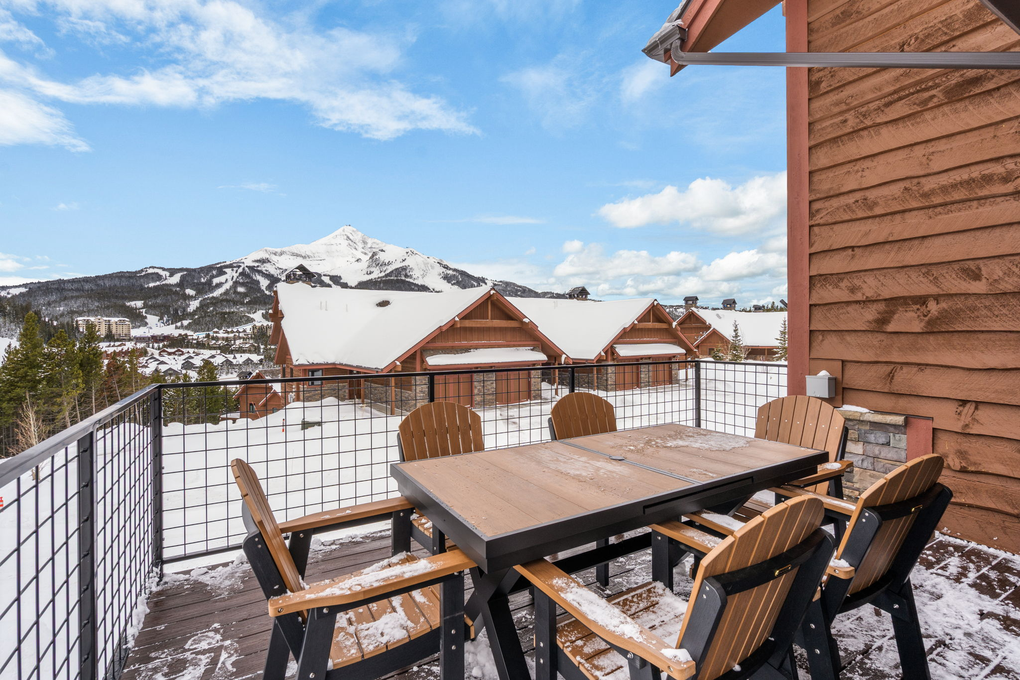 Private Balcony from Dining Area with Seating and Grill (second floor)