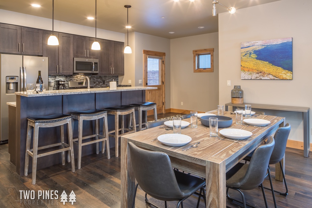 Open Concept Dining Area and Kitchen