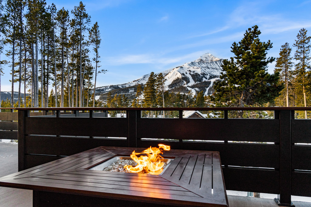 Propane Fire Pit on Upper Deck