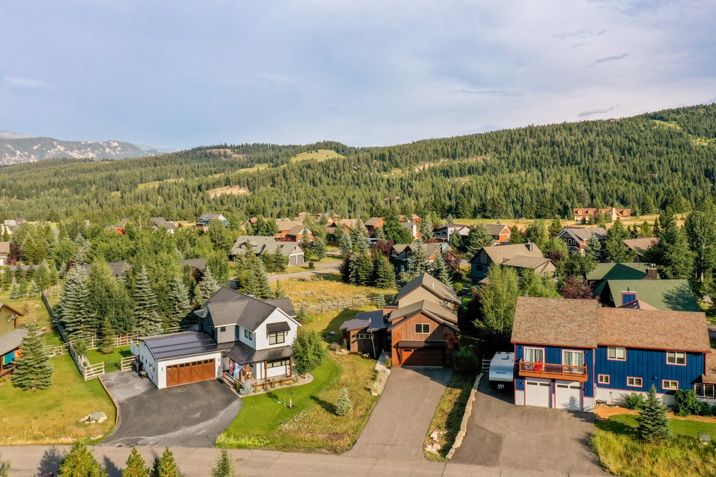 Aerial view of home