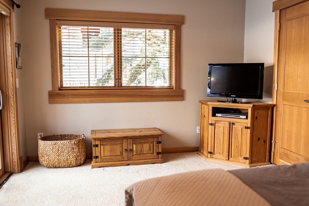 Flatscreen TV in Bedroom