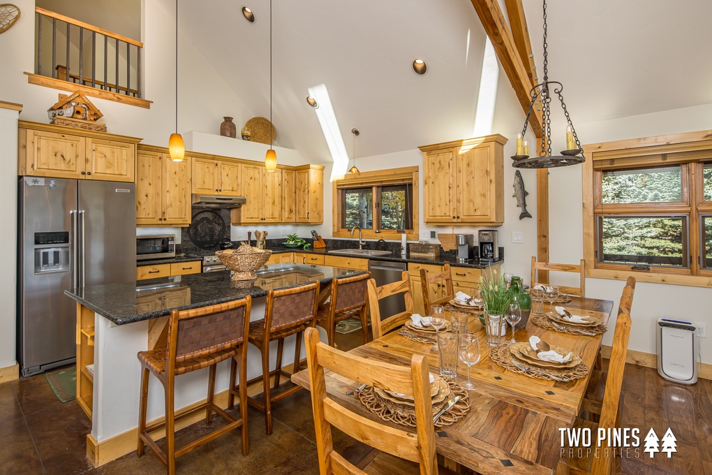 Open Kitchen And Dining Area