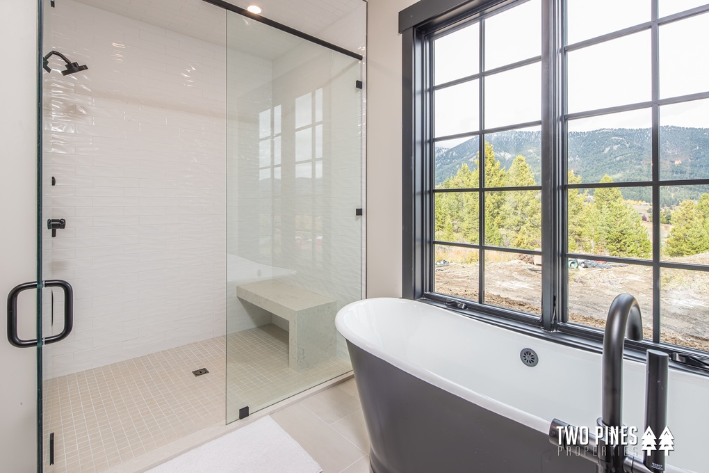Soaking Tub and Walk-in Shower