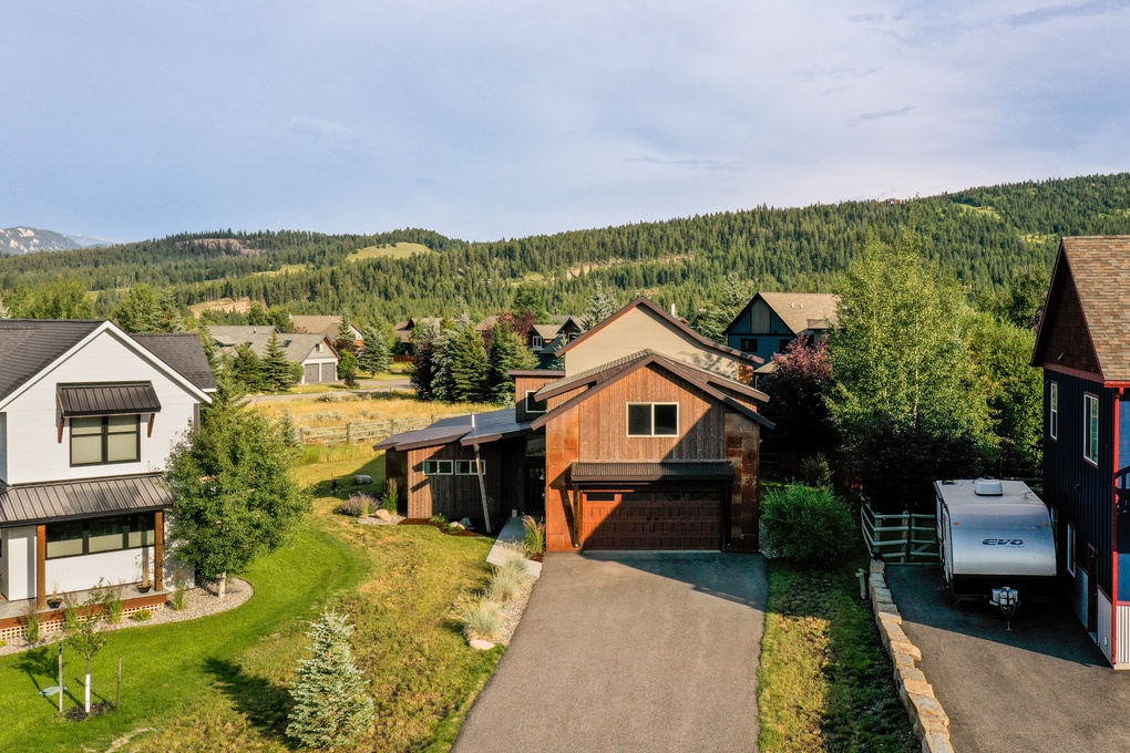 Aerial view of home