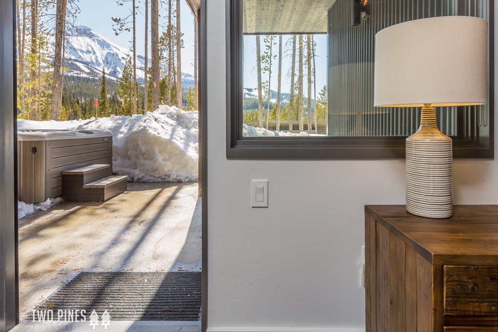 Doorway to Private Hot Tub