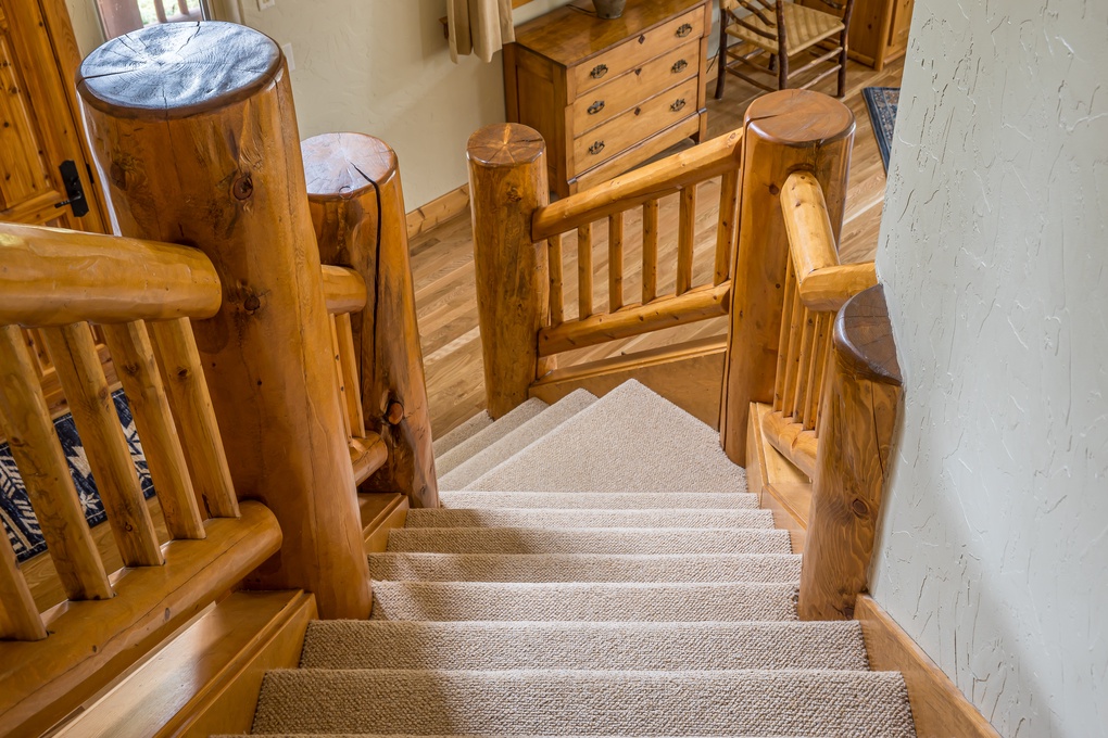 Carpeted Stairway leading to Second Level