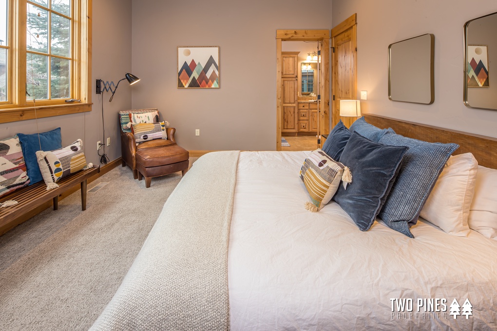 Main Floor Primary Bedroom with King Bed