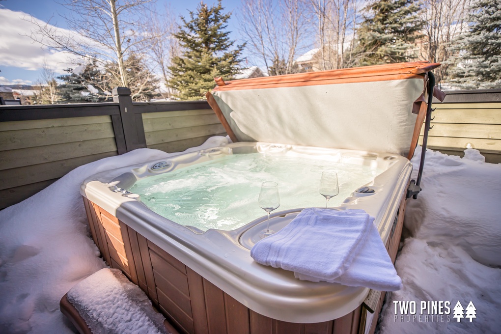 Enjoy Soaking in the Private Hot Tub