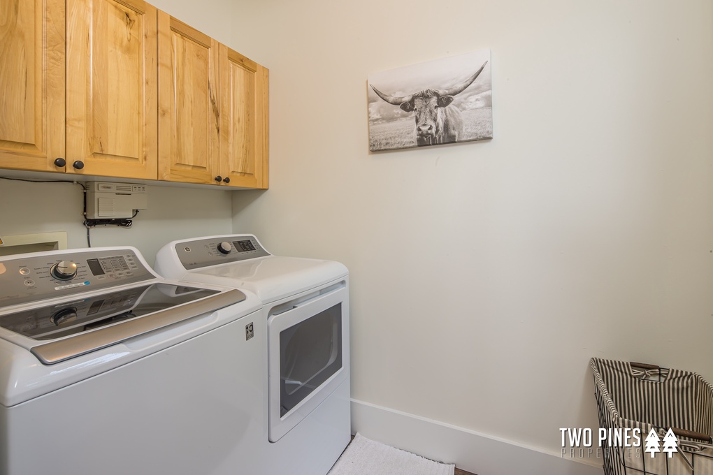 Main Level Laundry Room with Washer & Dryer