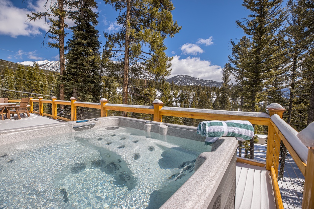 Private Hot Tub with Mountain Views