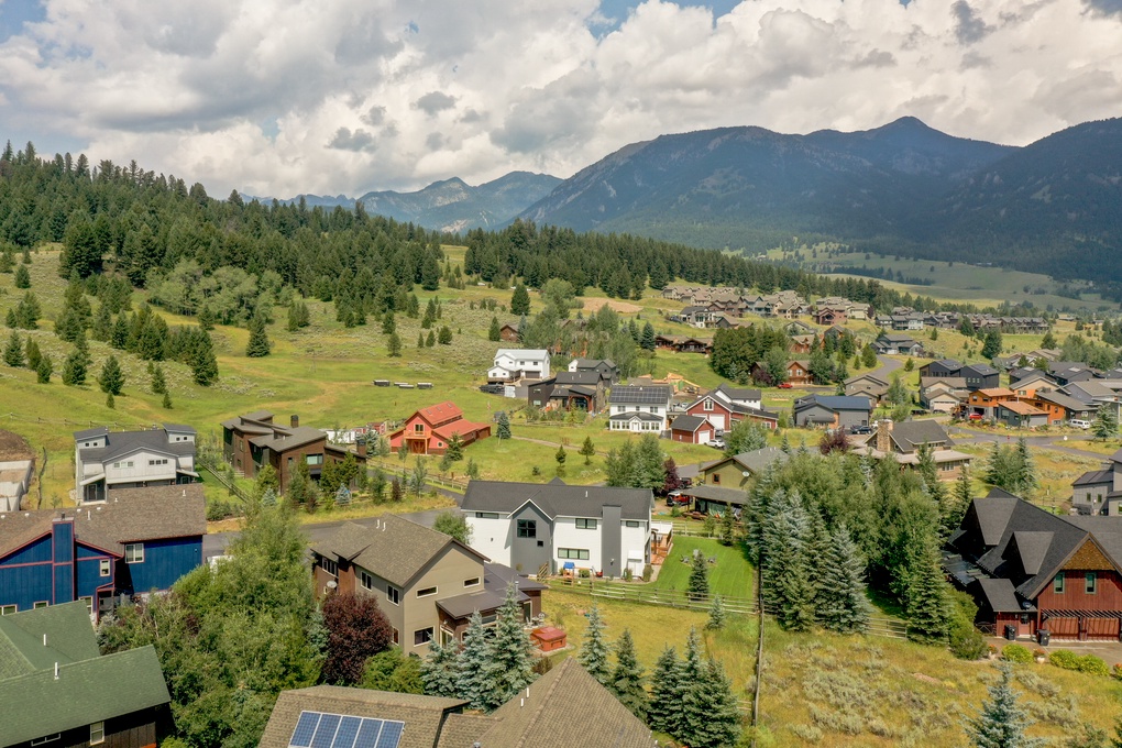 Aerial view of home