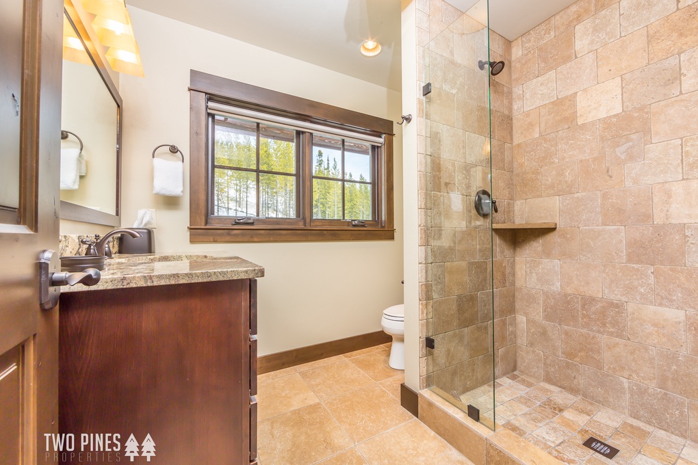 1st Guest Bedroom En Suite- Single Vanity and Walk-In Shower