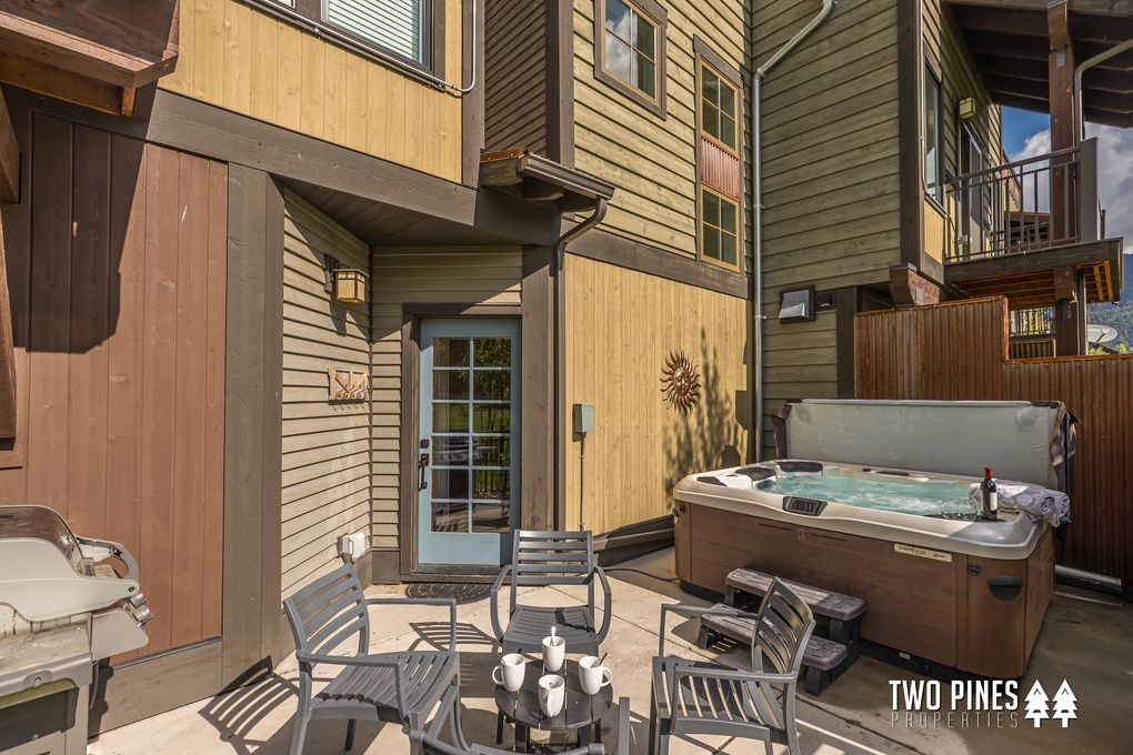 Back Patio With Private Hot Tub