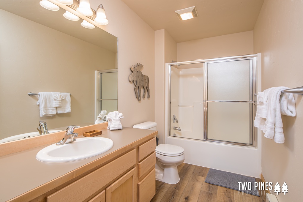 Shared Guest Bathroom with Tub/Shower Combo