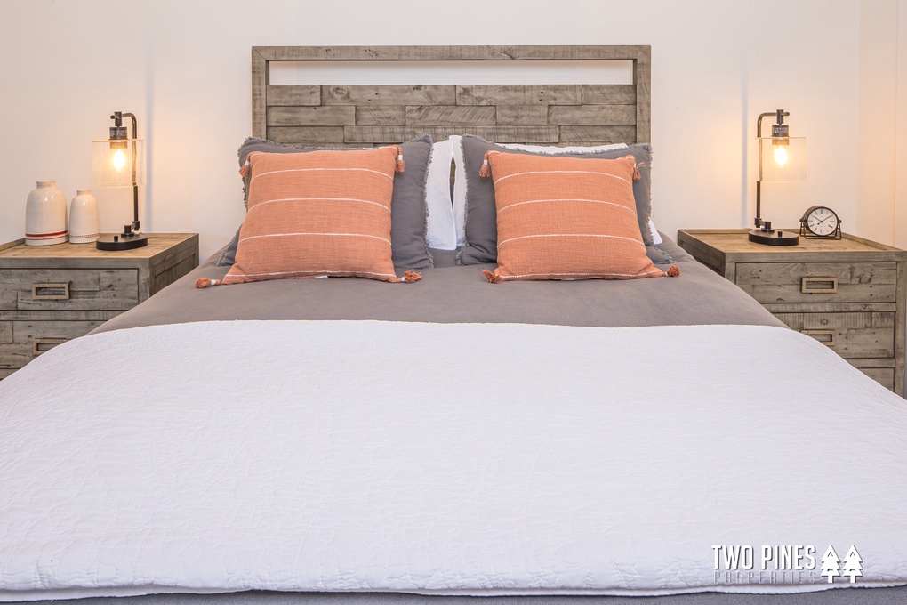 Primary bedroom with Queen bed