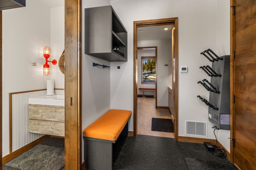 Half Bathroom and Boot Dryer