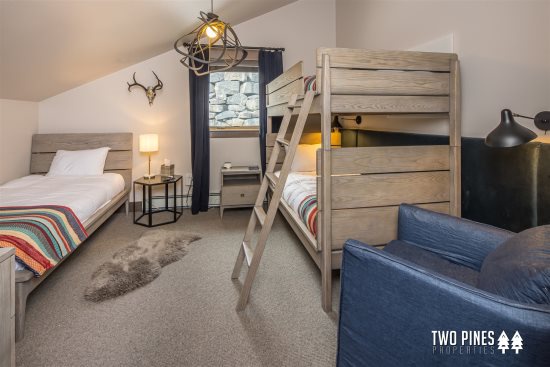 Upper Level Bunk Room- Twin- Over-Twin Bunk Bed with an Additional Twin Bed