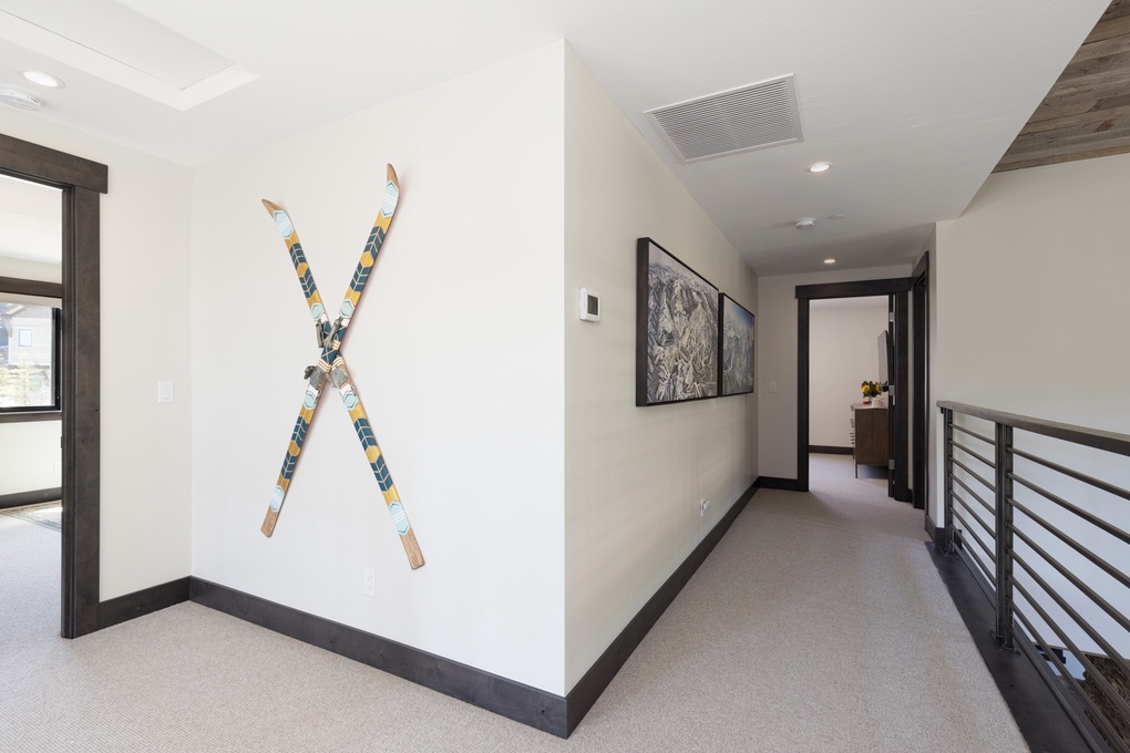 Upstairs Hallway Overlooking Living Room