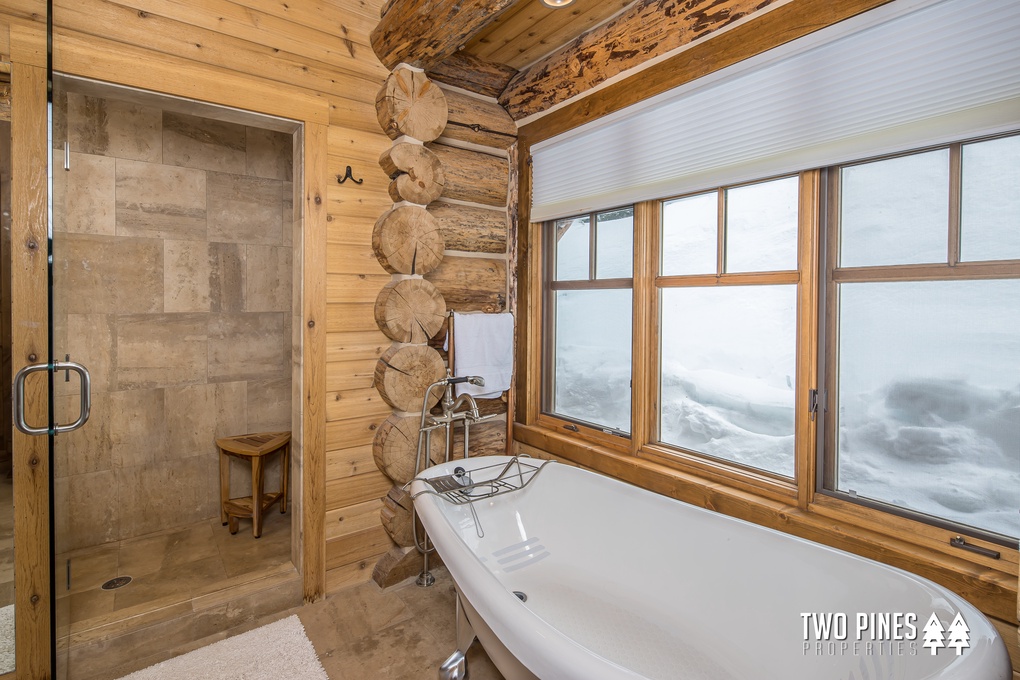 Primary Ensuite Soaking Tub and Walk In Shower