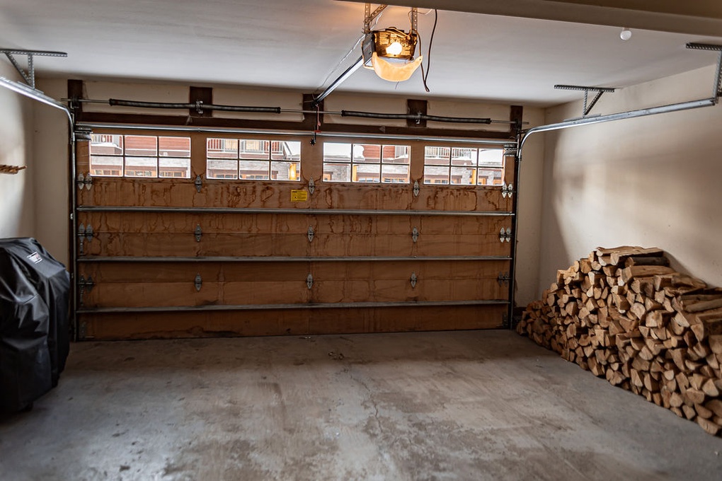 Garage with Wood Storage