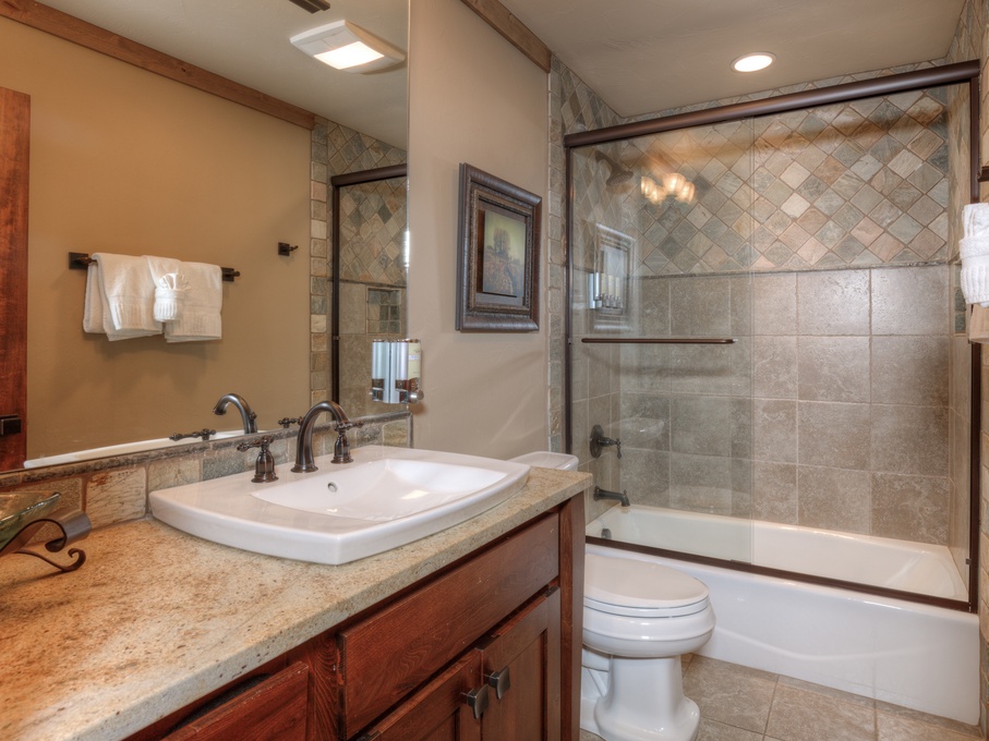 Guest Bathroom on Main Floor with Shower/Tub
