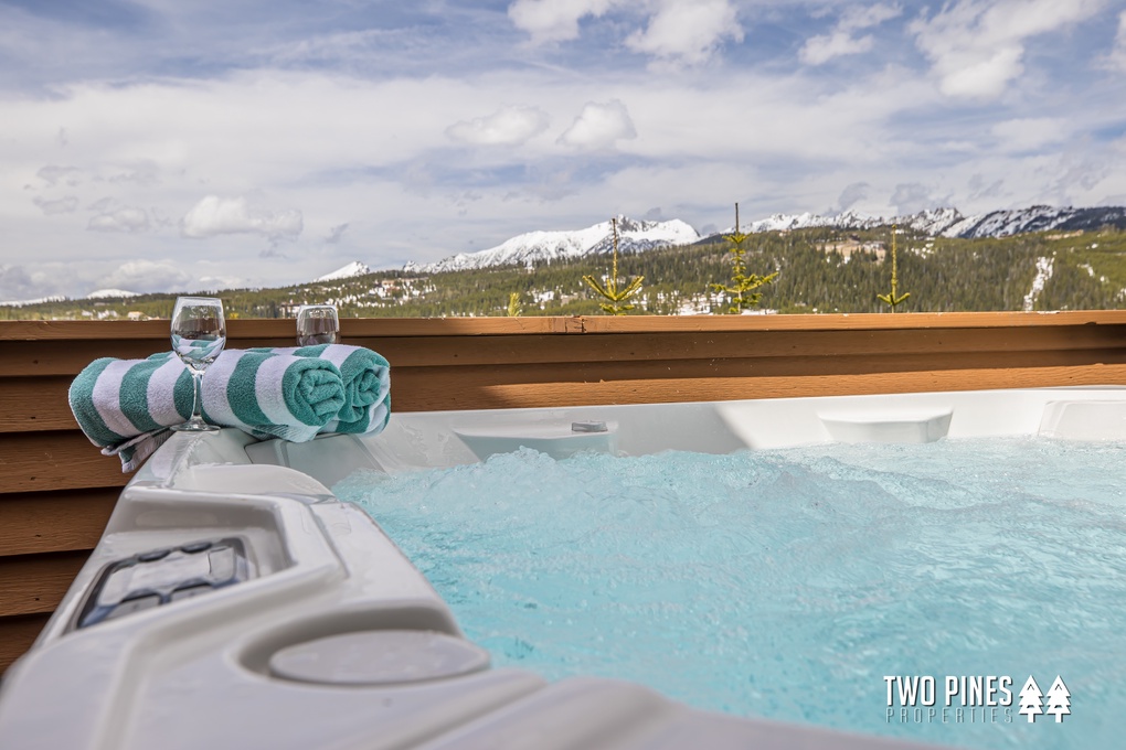 Private Hot Tub with Mountain Views