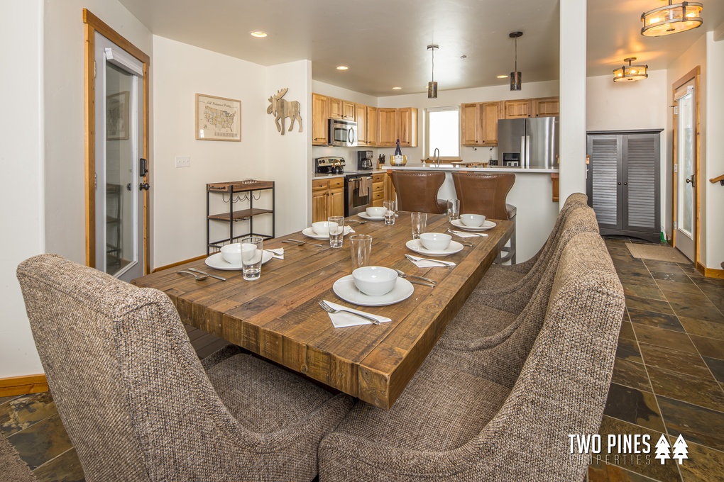 Open Concept Dining Area and Kitchen