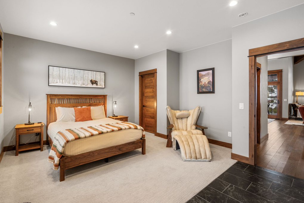 Primary Bedroom w/ En-Suite Full Bath and Hot Tub Access (second floor)