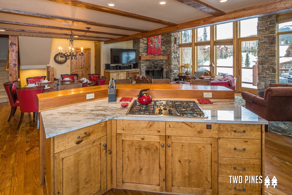 Open Area Kitchen and Living Room