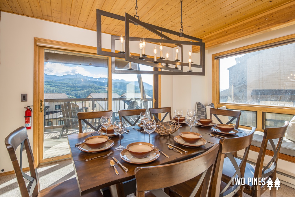 Dining Area with Balcony Access