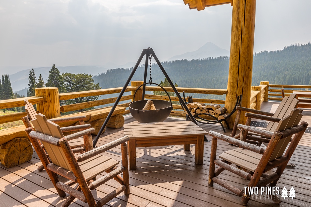 Firepit and Deck Seating