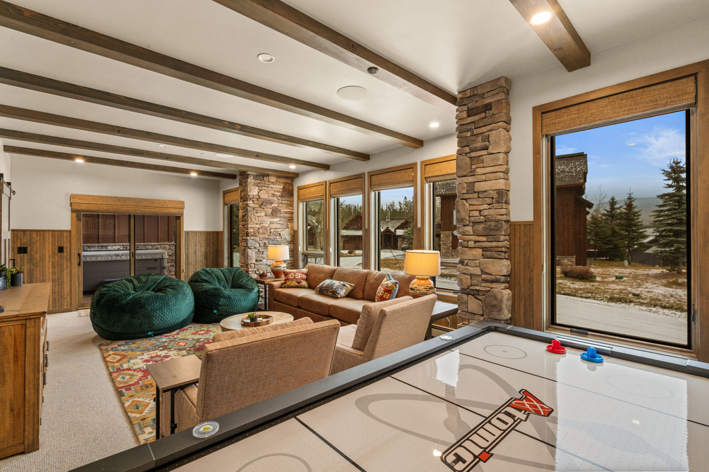Recreational Room with Hot Tub Access (lower level)
