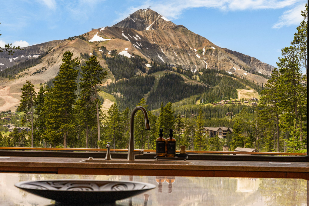 View of Lone Peak from the Kitchen