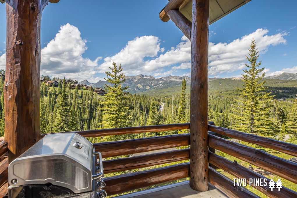 Outdoor Grill With Mountain View