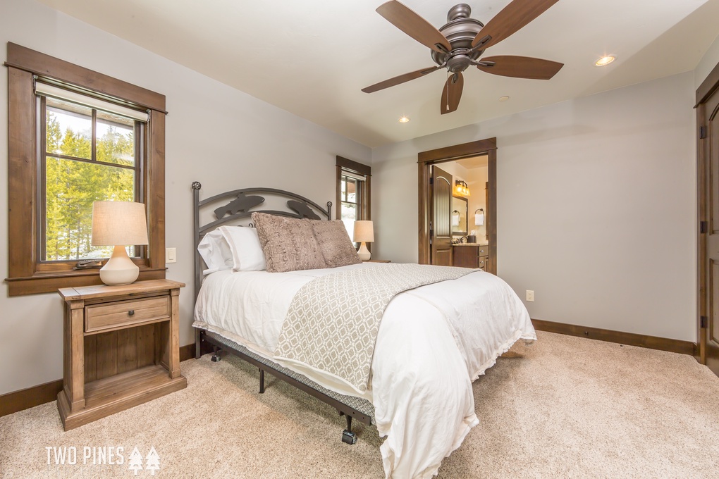 1st Upstairs Guest Bedroom- Queen Bed, Built-In XL Twin, En Suite