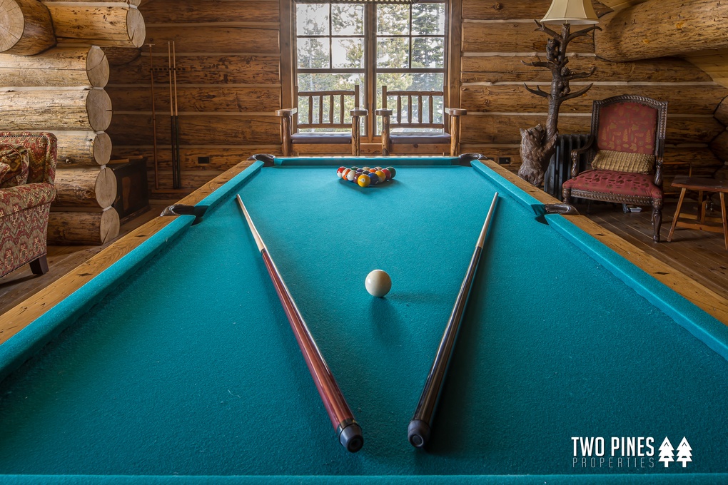 Upper Level Game Room with Pool Table