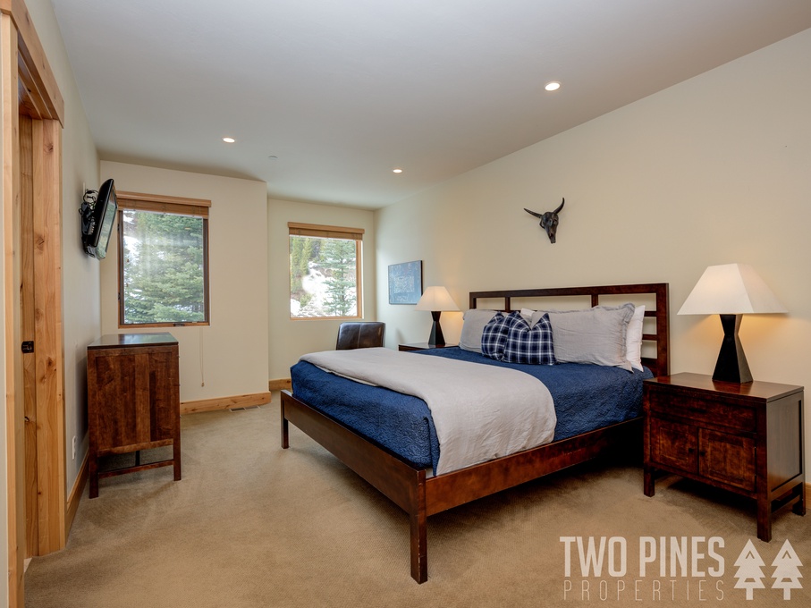 Guest Room with King Size Bed and TV and En Suite