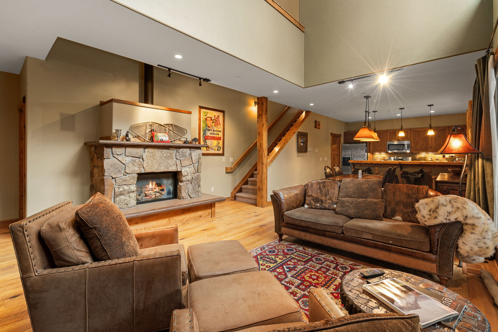 Cozy Open-Concept Living Room