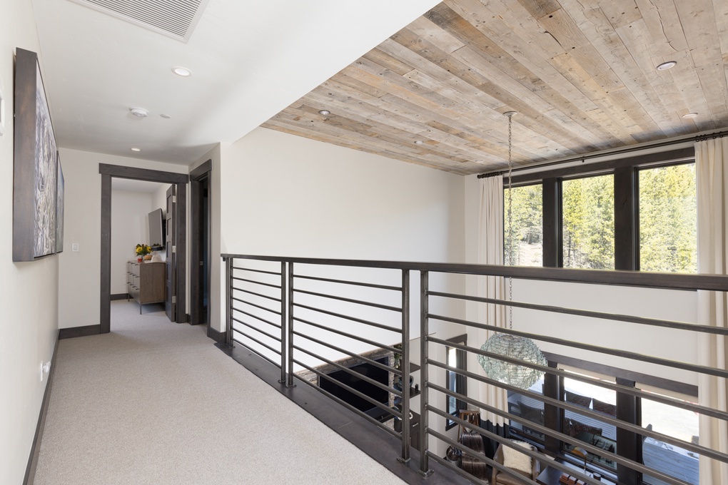Upstairs Hallway Overlooking Living Room