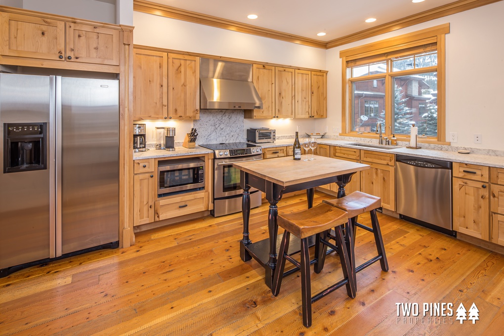 Kitchen Island with Bar Seating for 2