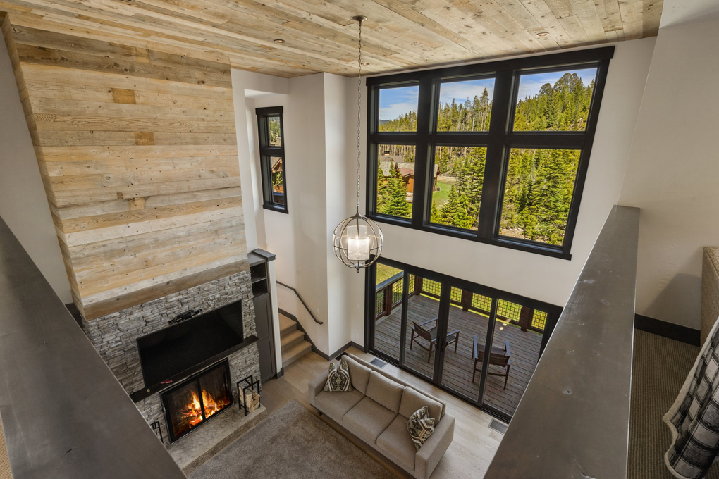 View from Upstairs Den  (main floor)