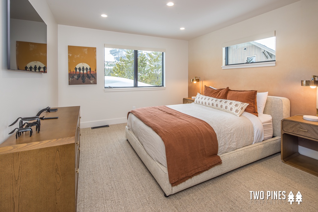 Upper Level Guest Bedroom with King Bed