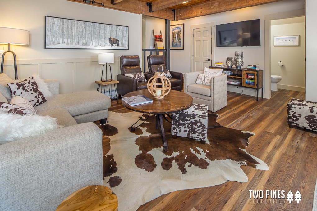 Open Concept Living and Dining area