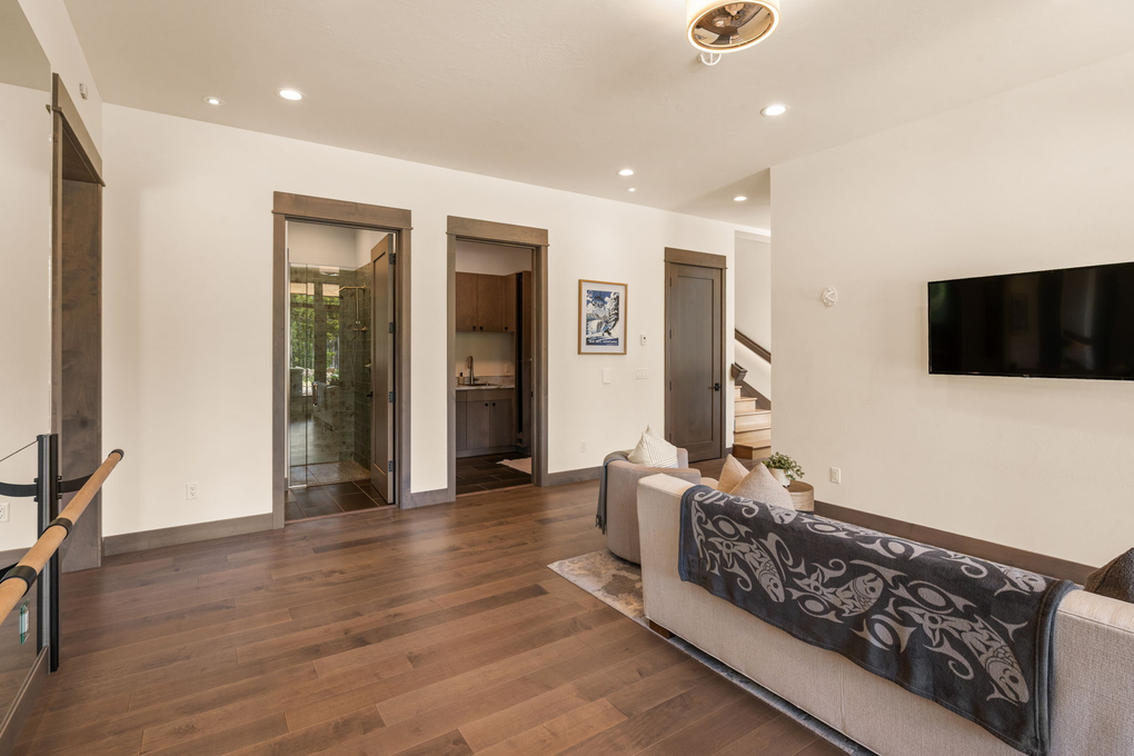 Downstairs Den (Laundry Room & Full Bathroom Shown)