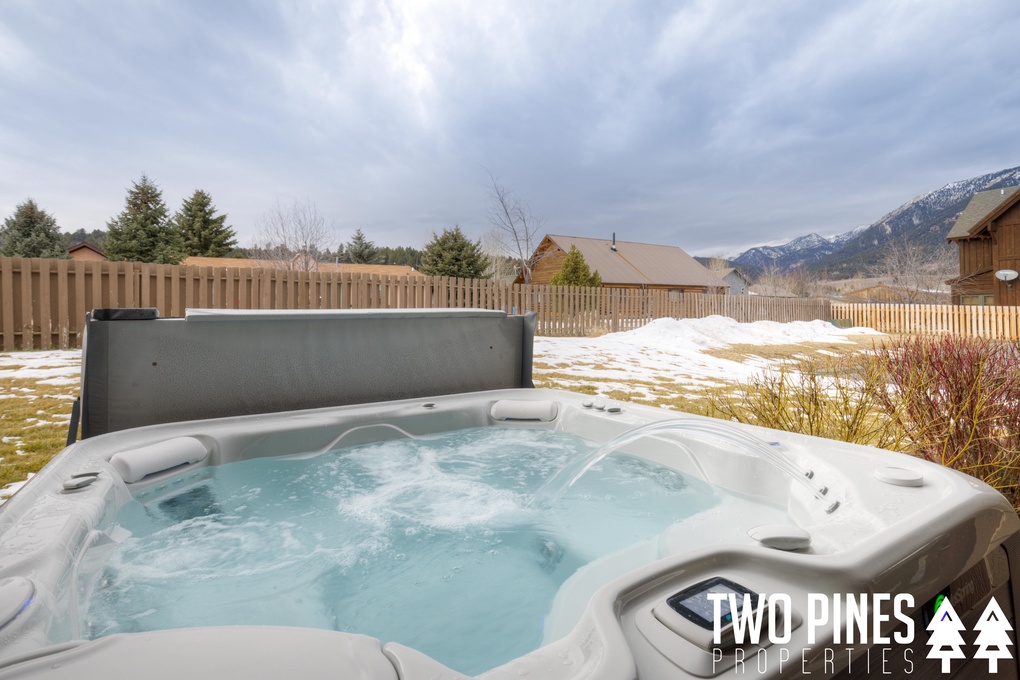 Soak in the Private Hot Tub After a Long Day on the Slopes