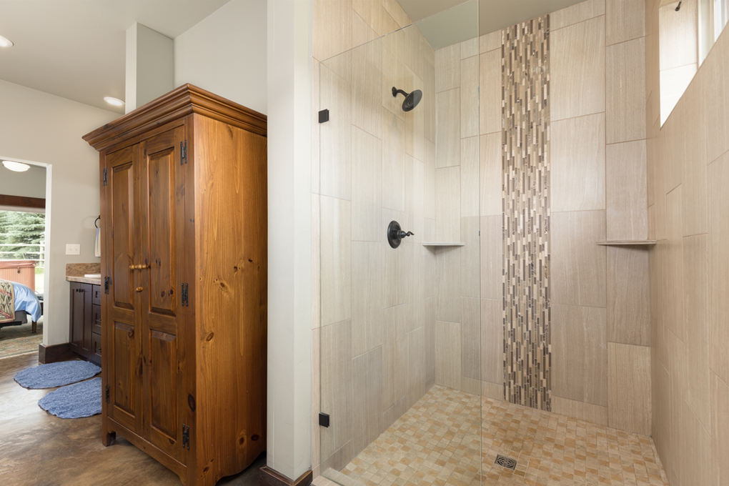Primary bathroom shower