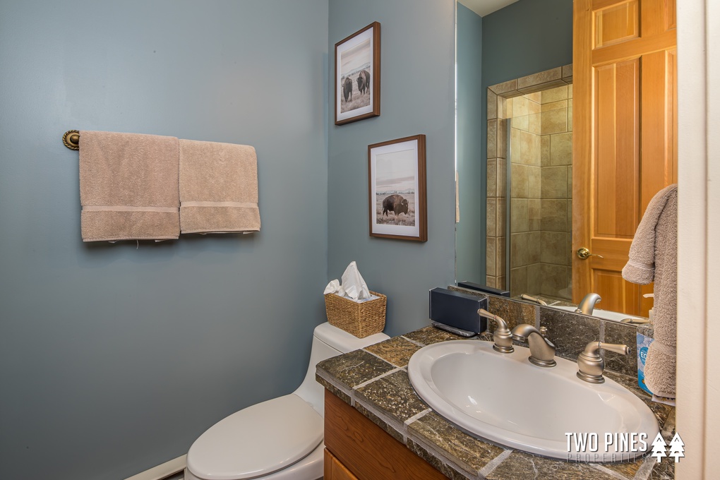 Shared Guest Bathroom with Walk-in Shower