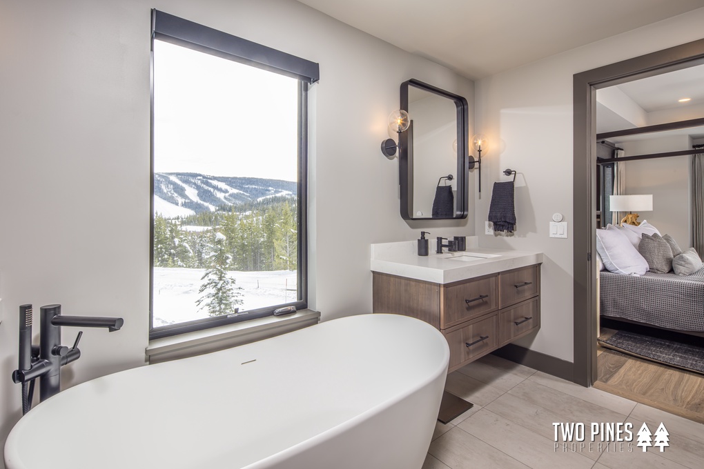 En-Suite Bathroom with Walk-In Shower and Oversized Soaking Tub